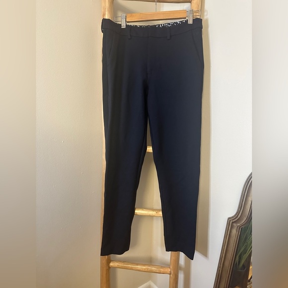 Scotch & Soda Space For Two Lowry Slim Fit Pants Medium Tuxedo Stripe Blue - Picture 8 of 13